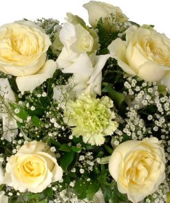 Classic White Basket Arrangement