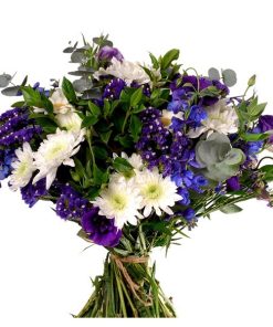 White And Blue Hantied