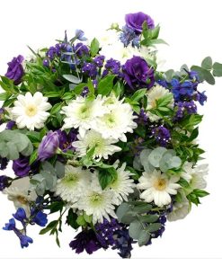 White And Blue Hantied