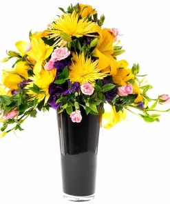 Yellow Mixed Vase Arrangement