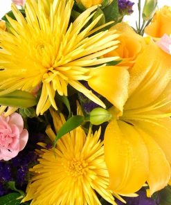 Yellow Mixed Vase Arrangement