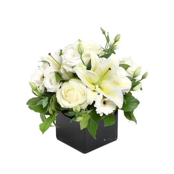 White Mixed Flower Arrangement