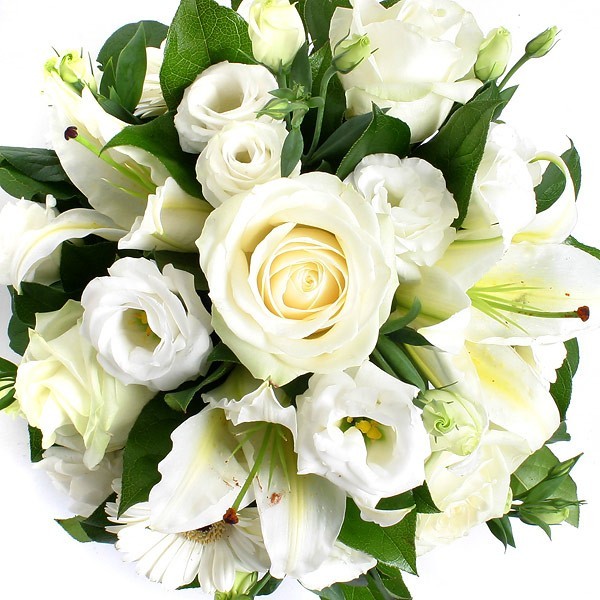 White Mixed Flower Arrangement
