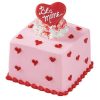 Square 6 inches cake