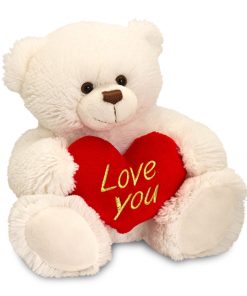 45cm Cream Henry Bear with Heart
