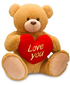 60cm Brown Henry Bear with Heart